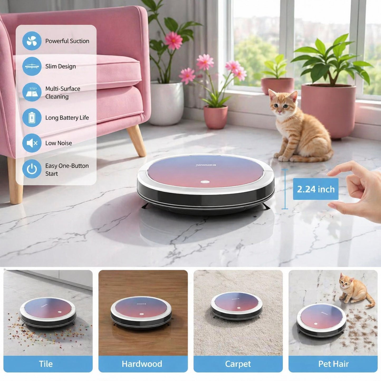K196 Robot Vacuum Cleaner